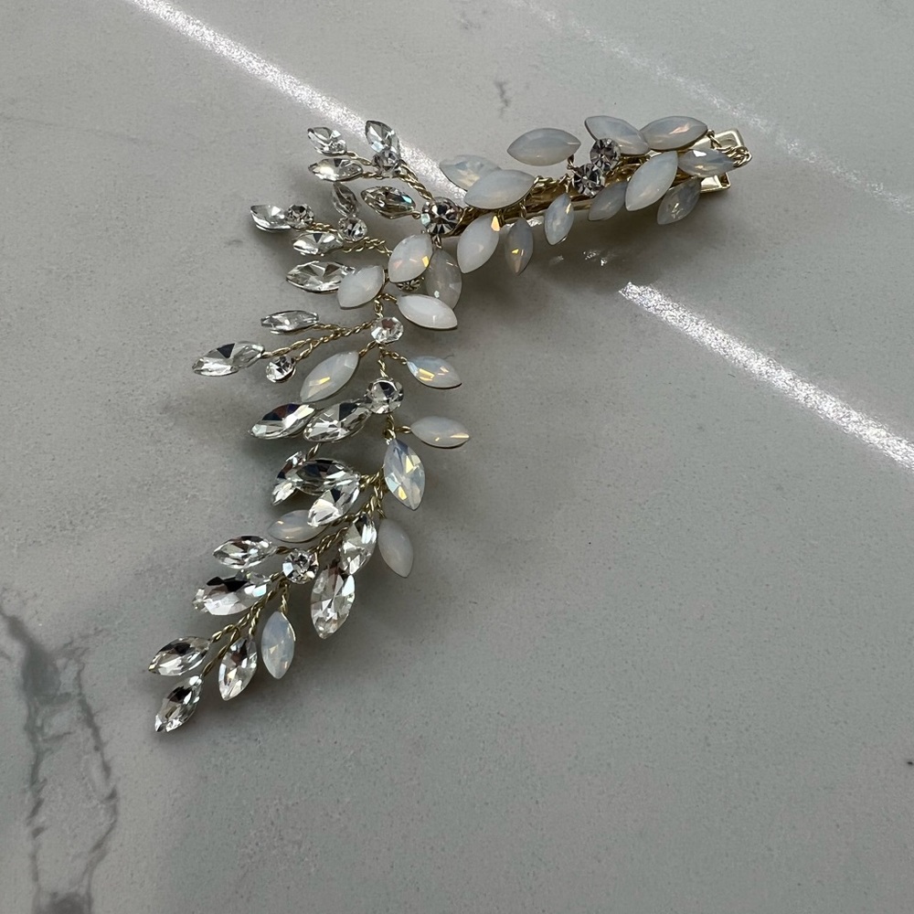 Bridal Hair Clip - Rhinestones- Bendable